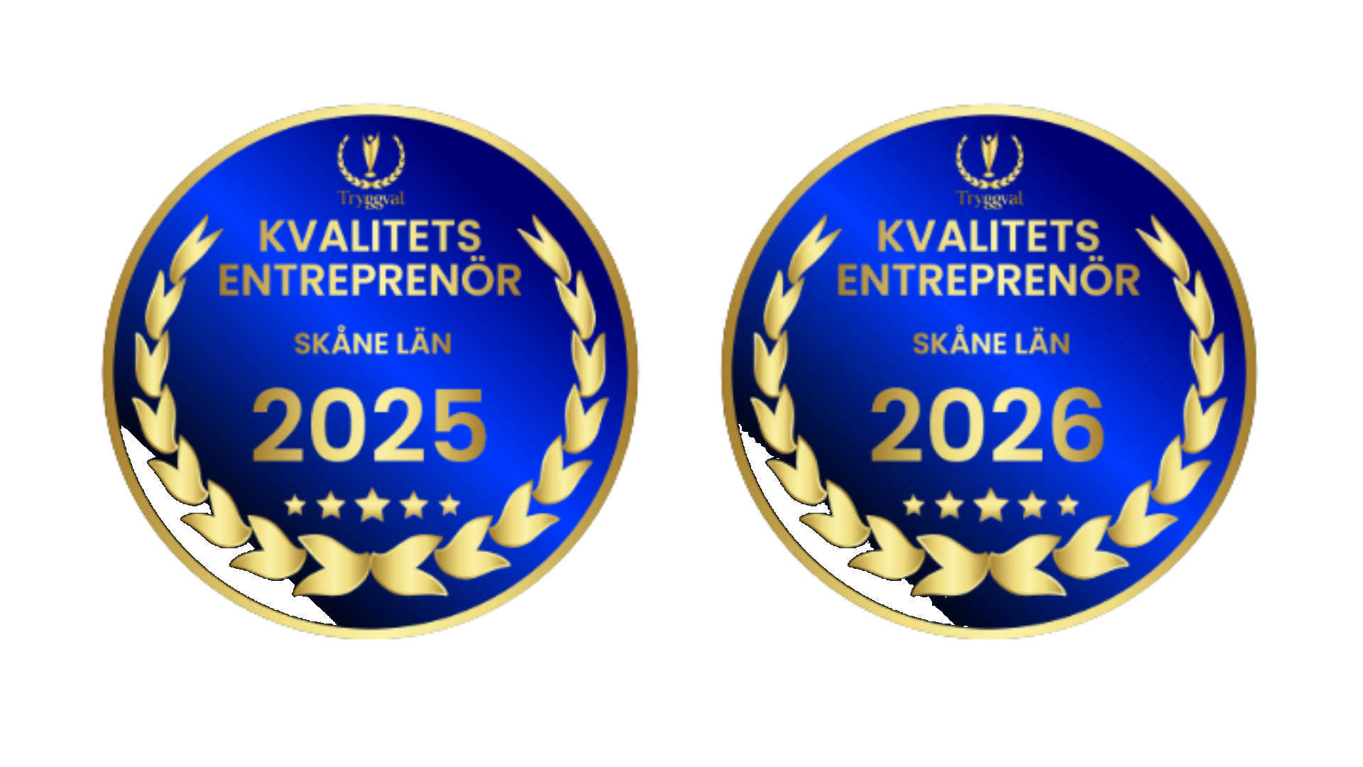 Tryggval Kvalitetsentreprenör Skåne län 2025 och 2026